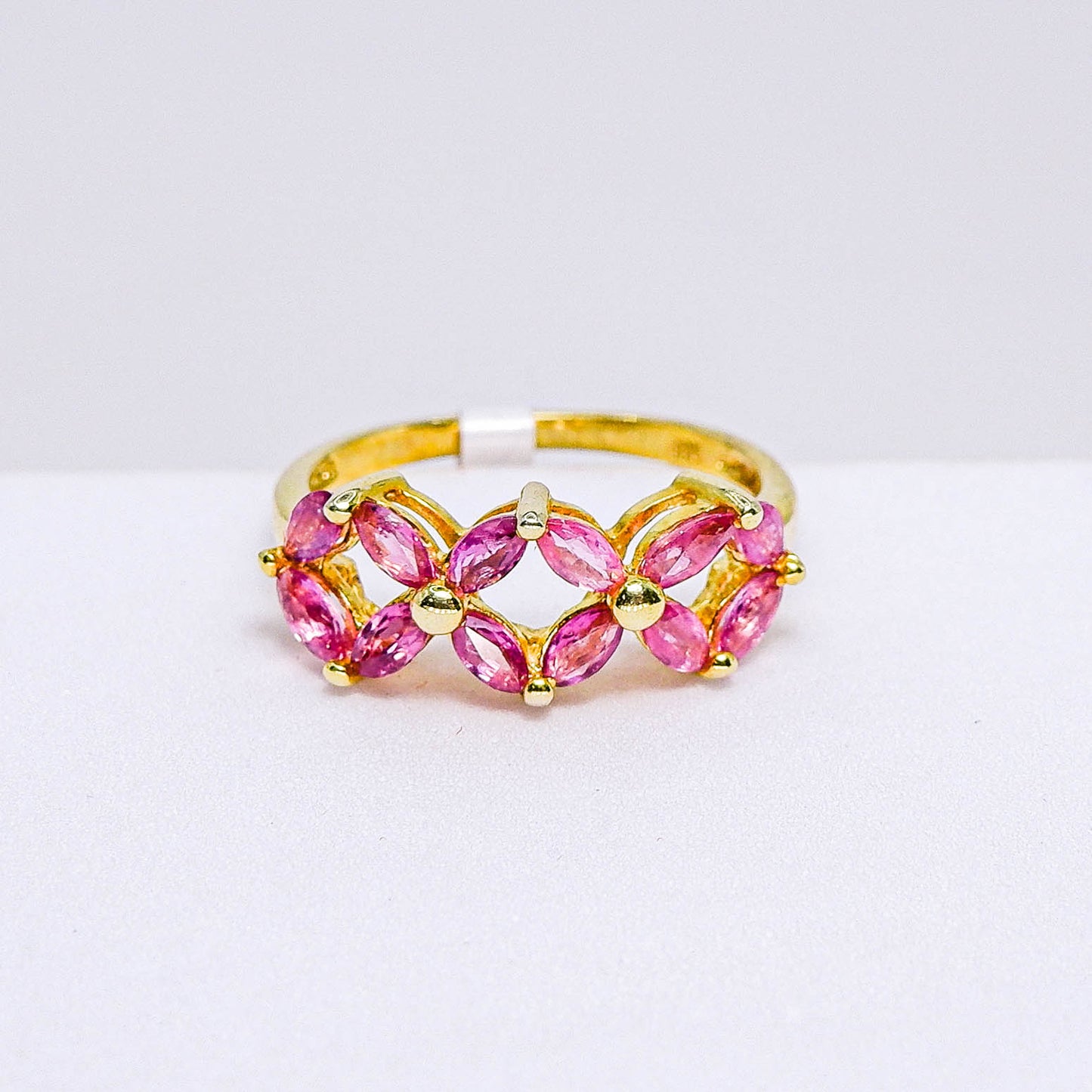 แหวนเงินแท้ 925 ฝังพลอย ทับทิมไทย (Siam Ruby)