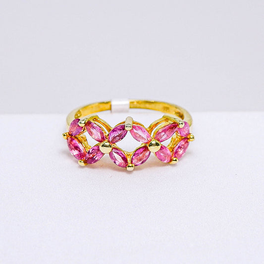 แหวนเงินแท้ 925 ฝังพลอย ทับทิมไทย (Siam Ruby)