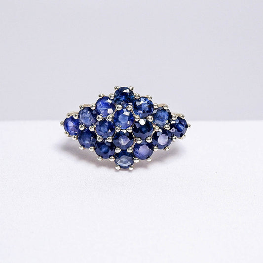 แหวนเงินแท้ 925 ฝังพลอย ไพลิน (Blue Sapphire)