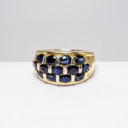 แหวนเงินแท้ 925 ฝังพลอย ไพลิน (Blue Sapphire)