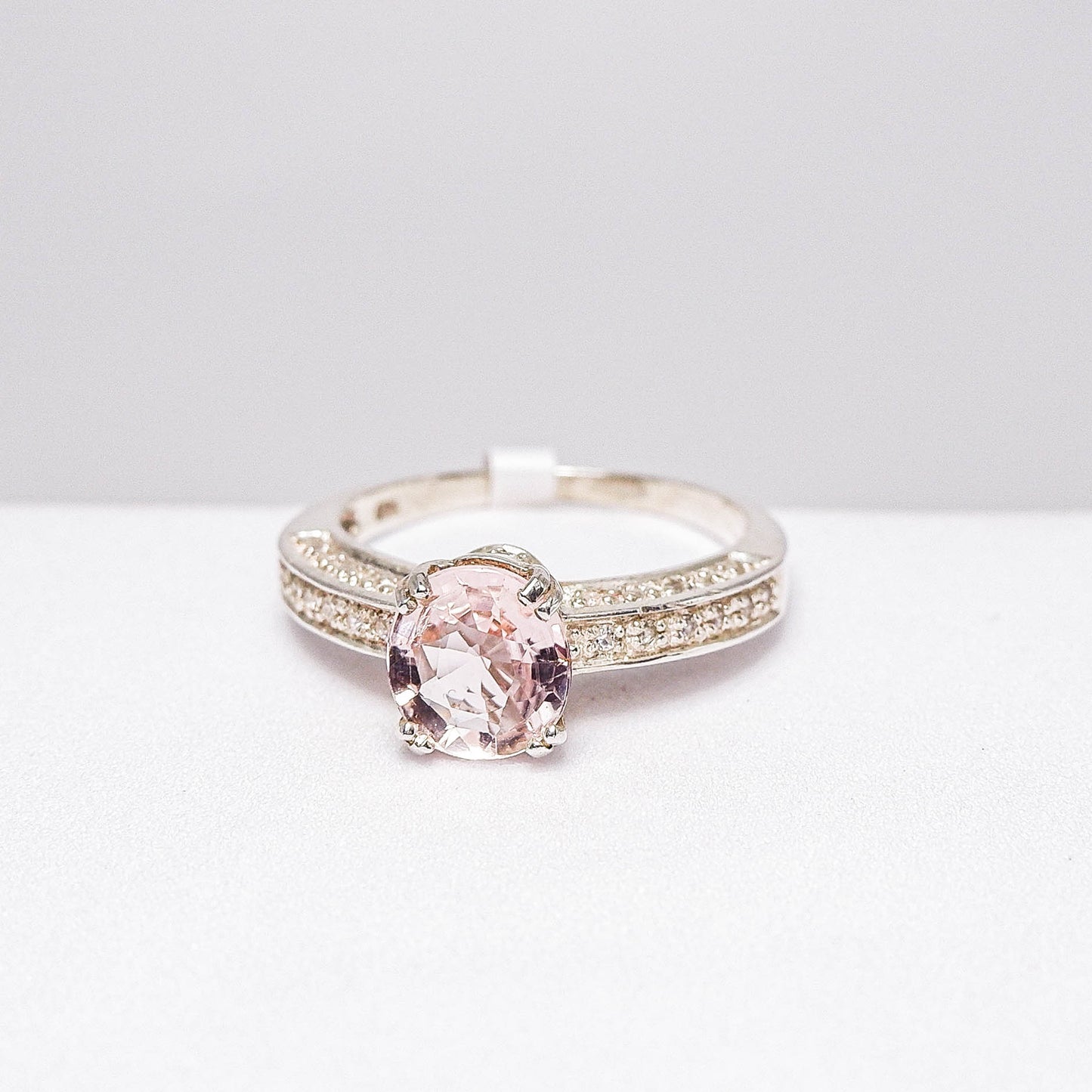 แหวนเงินแท้ 925 ฝังพลอย ทัวร์มาลีน (Tourmaline) + เซอร์คอน (Zircon)