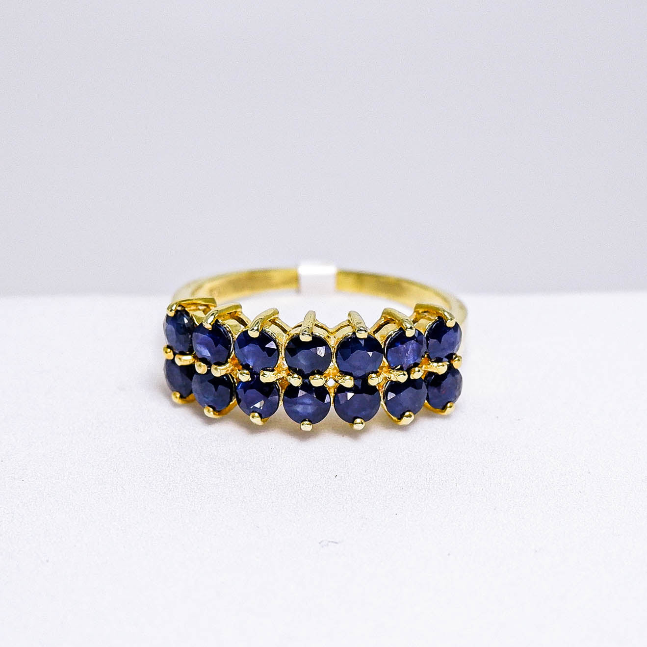 แหวนเงินแท้ 925 ฝังพลอย ไพลิน (Blue Sapphire)