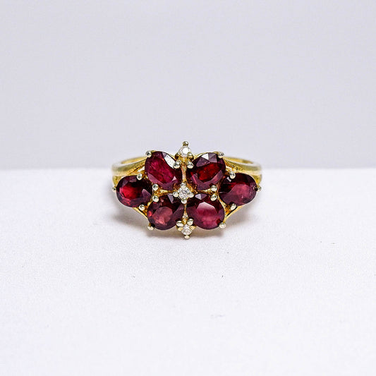แหวนเงินแท้ 925 ฝังพลอย สปิเนล (Spinel) + เซอร์คอน (Zircon)