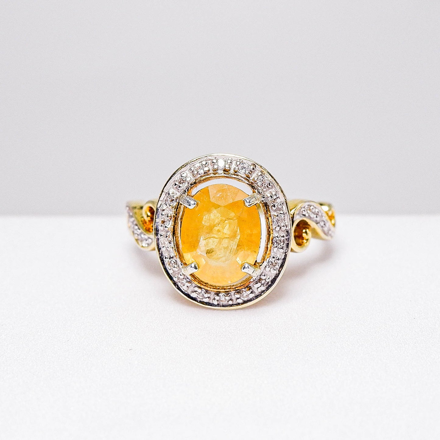 แหวนเงินแท้ 925 ฝังพลอย แซฟไฟร์ (Sapphire) + เพชรแท้  (Natural Diamond)