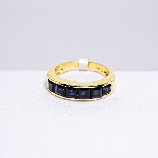 แหวนเงินแท้ 925 ฝังพลอย ไพลิน (Blue Sapphire)