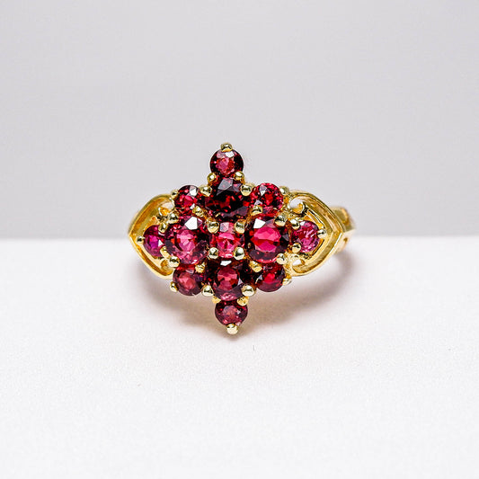 แหวนเงินแท้ 925 ฝังพลอย เรดสปิเนล (Red Spinel)