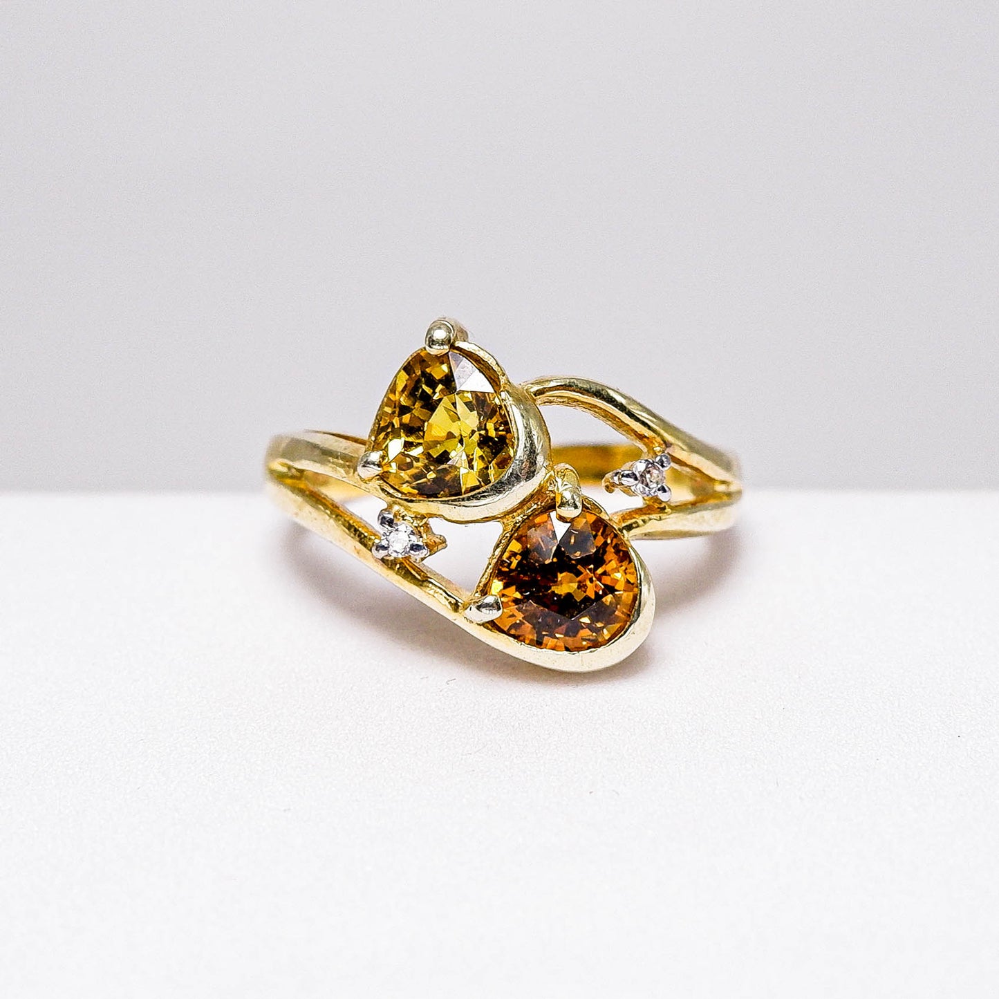 แหวนเงินแท้ 925 ฝังพลอย มาลีการเน็ต (Mali Garnet) + เซอร์คอน (Zircon)
