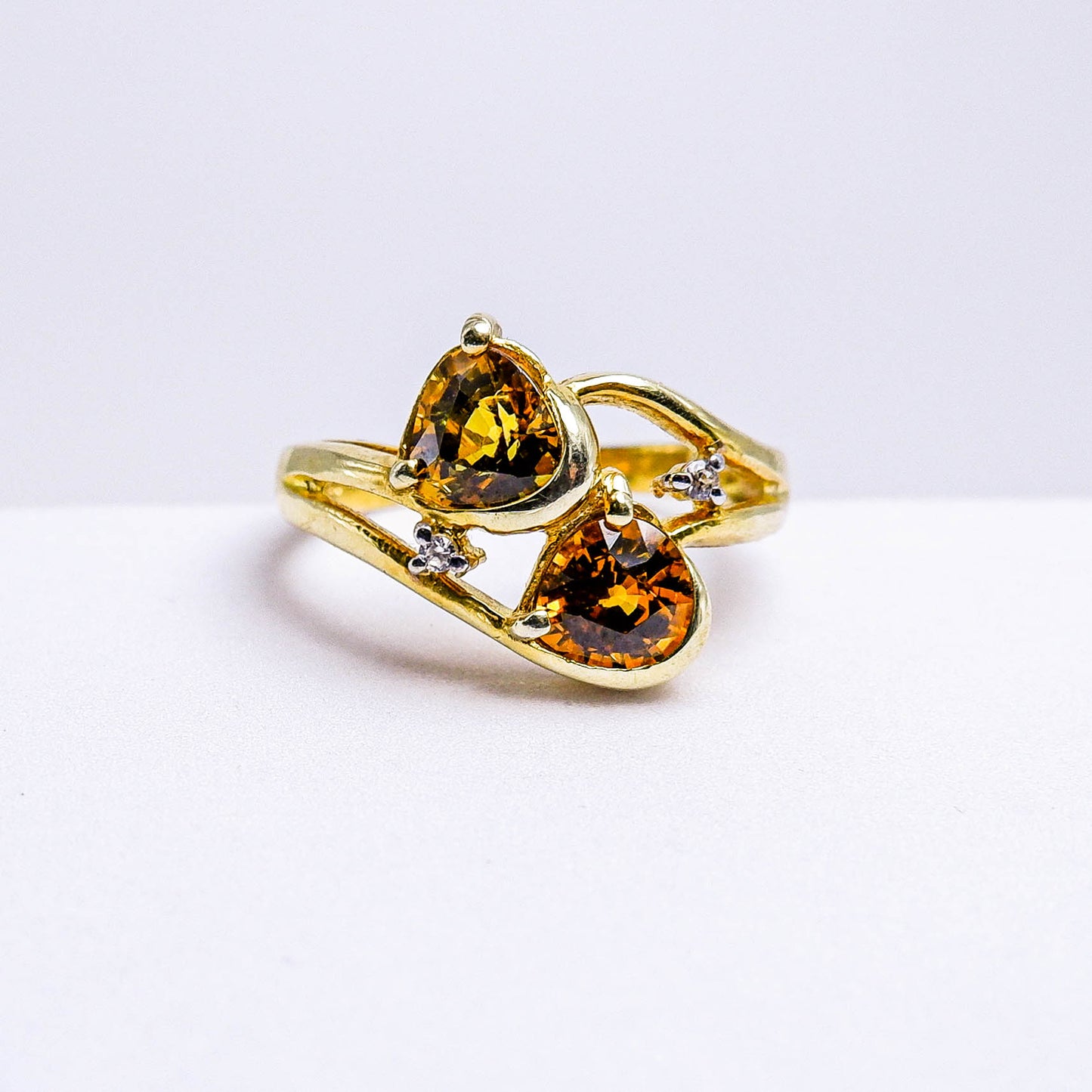 แหวนเงินแท้ 925 ฝังพลอย มาลีการ์เน็ต (Mali Garnet) + เซอร์คอน (Zircon)