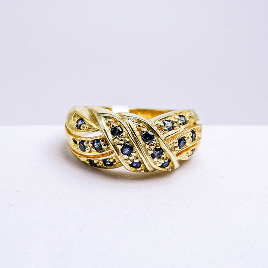 แหวนเงินแท้ 925 ฝังพลอย ไพลิน (Blue Sapphire)