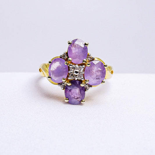 แหวนเงินแท้ 925 ฝังพลอย ทับทิมเวียดนาม (Vietnamese Ruby) + เซอร์คอน (Zircon)