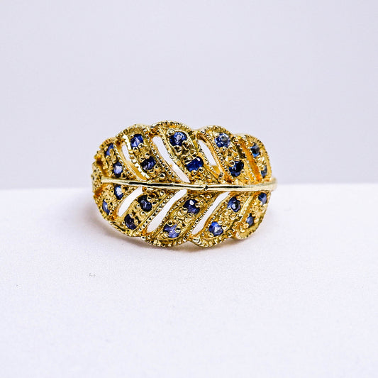 แหวนเงินแท้ 925 ฝังพลอย ไพลิน (Blue Sapphire)