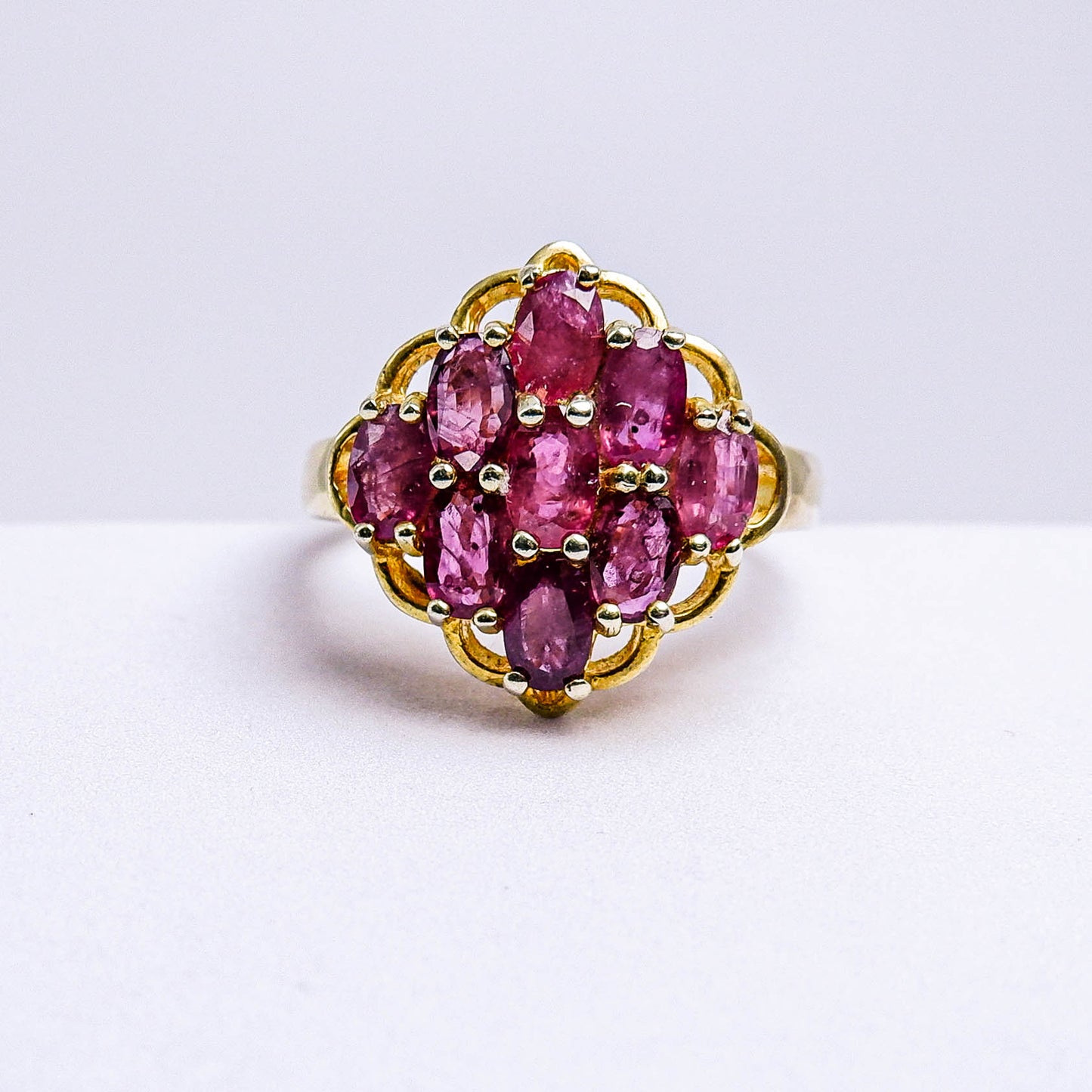 แหวนเงินแท้ 925 ฝังพลอย ทับทิมไทย (Siam Ruby)