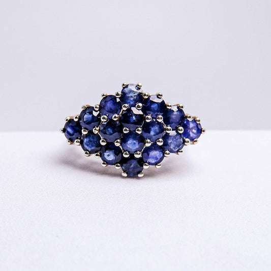 แหวนเงินแท้ 925 ฝังพลอย ไพลิน (Blue Sapphire)