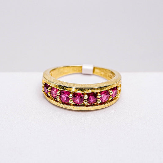 แหวนเงินแท้ 925 ฝังพลอย ทับทิมไทย (Ruby)