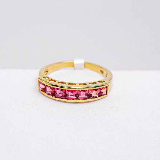 แหวนเงินแท้ 925 ฝังพลอย ออเรนจ์แซฟไฟร์แทนซาเนีย (Songea Tanzania)