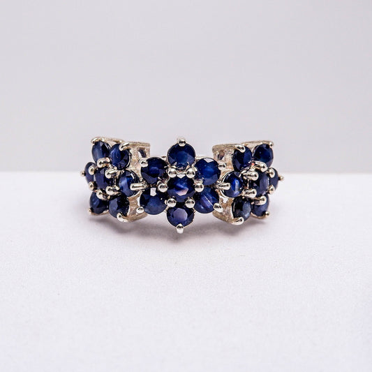 แหวนเงินแท้ 925 ฝังพลอย ไพลิน (Blue Sapphire)