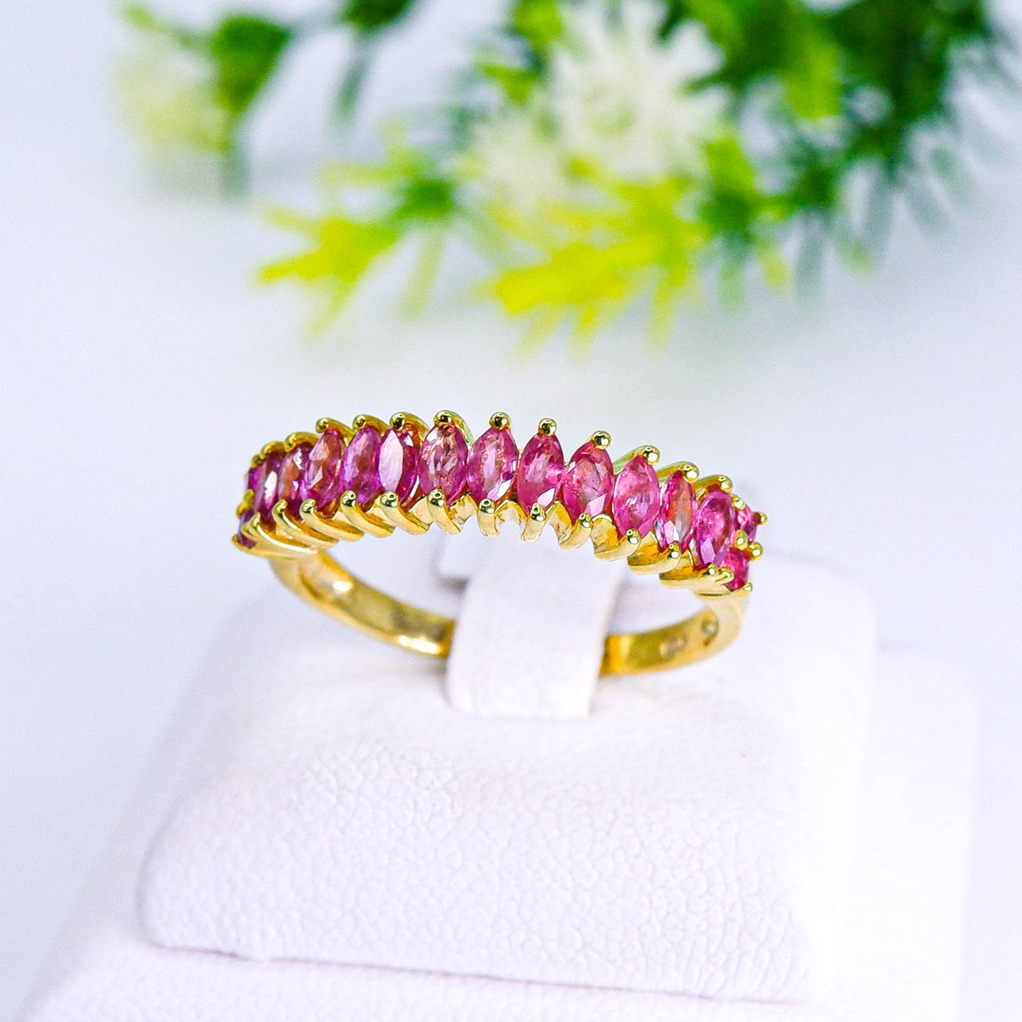 แหวนเงินแท้ 925 ฝังพลอย ทับทิมไทย (Siam Ruby)