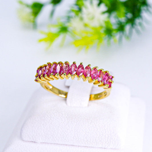 แหวนเงินแท้ 925 ฝังพลอย ทับทิมไทย (Siam Ruby)