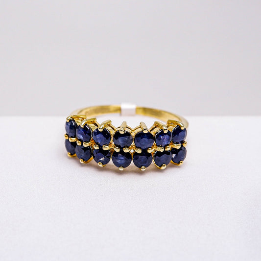 แหวนเงินแท้ 925 ฝังพลอย ไพลิน (Blue Sapphire)