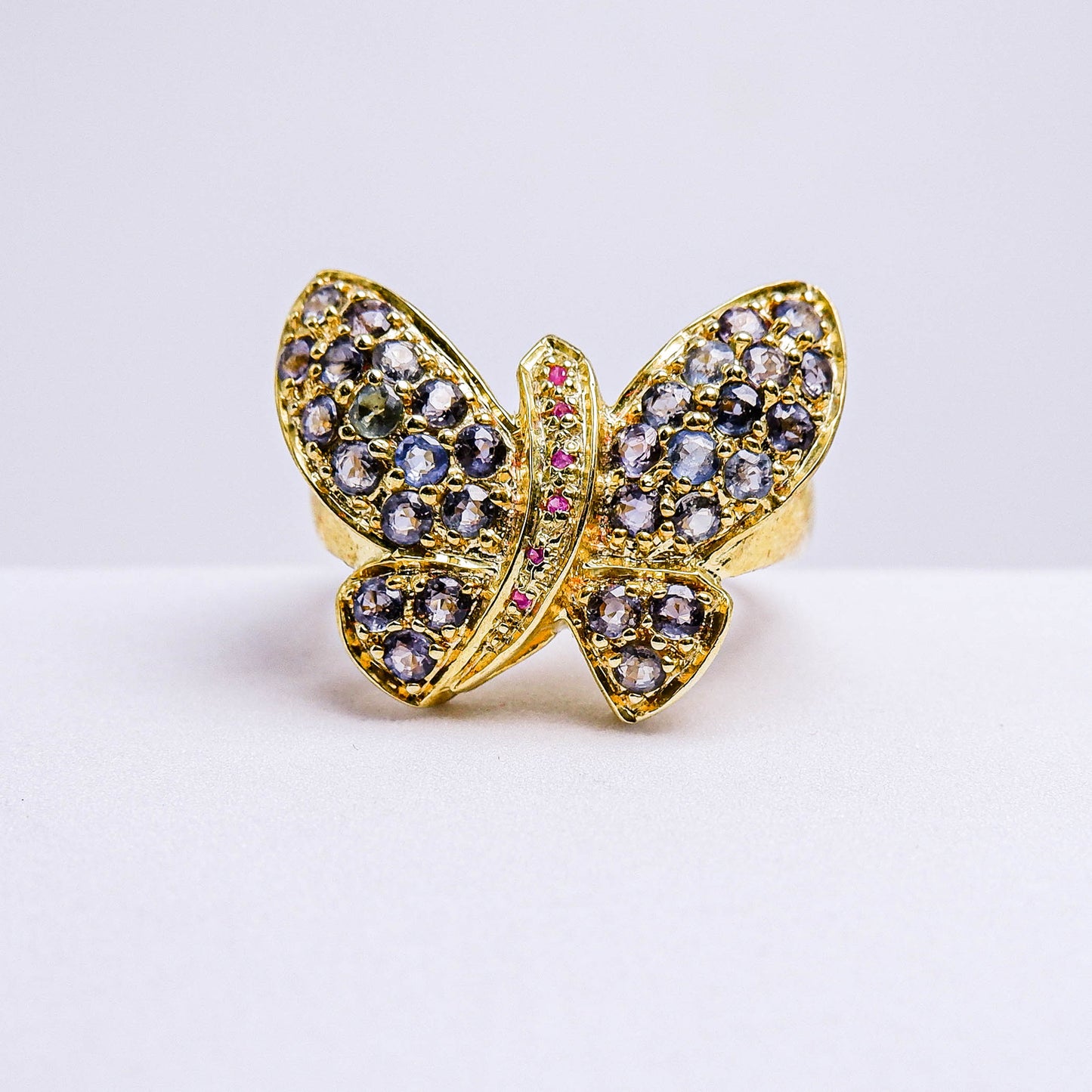 แหวนเงินแท้ 925 ฝังพลอย คัลเลอร์เชนจ์ (Color Change) + เซอร์คอน (Zircon)