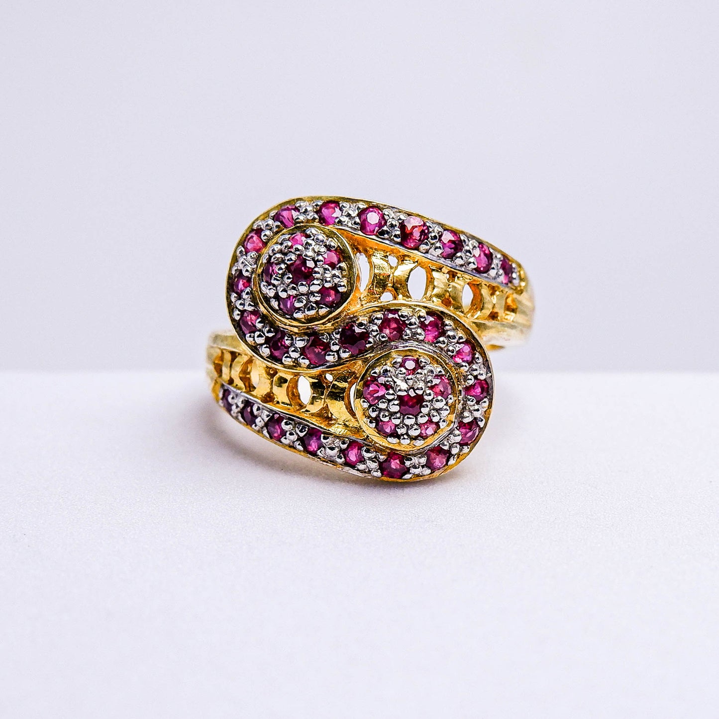 แหวนเงินแท้ 925 ฝังพลอย ทับทิมไทย (Siam Ruby)