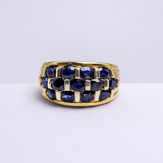 แหวนเงินแท้ 925 ฝังพลอย ไพลิน (Blue Sapphire)