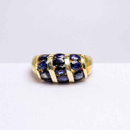แหวนเงินแท้ 925 ฝังพลอย ไพลิน (Blue Sapphire)
