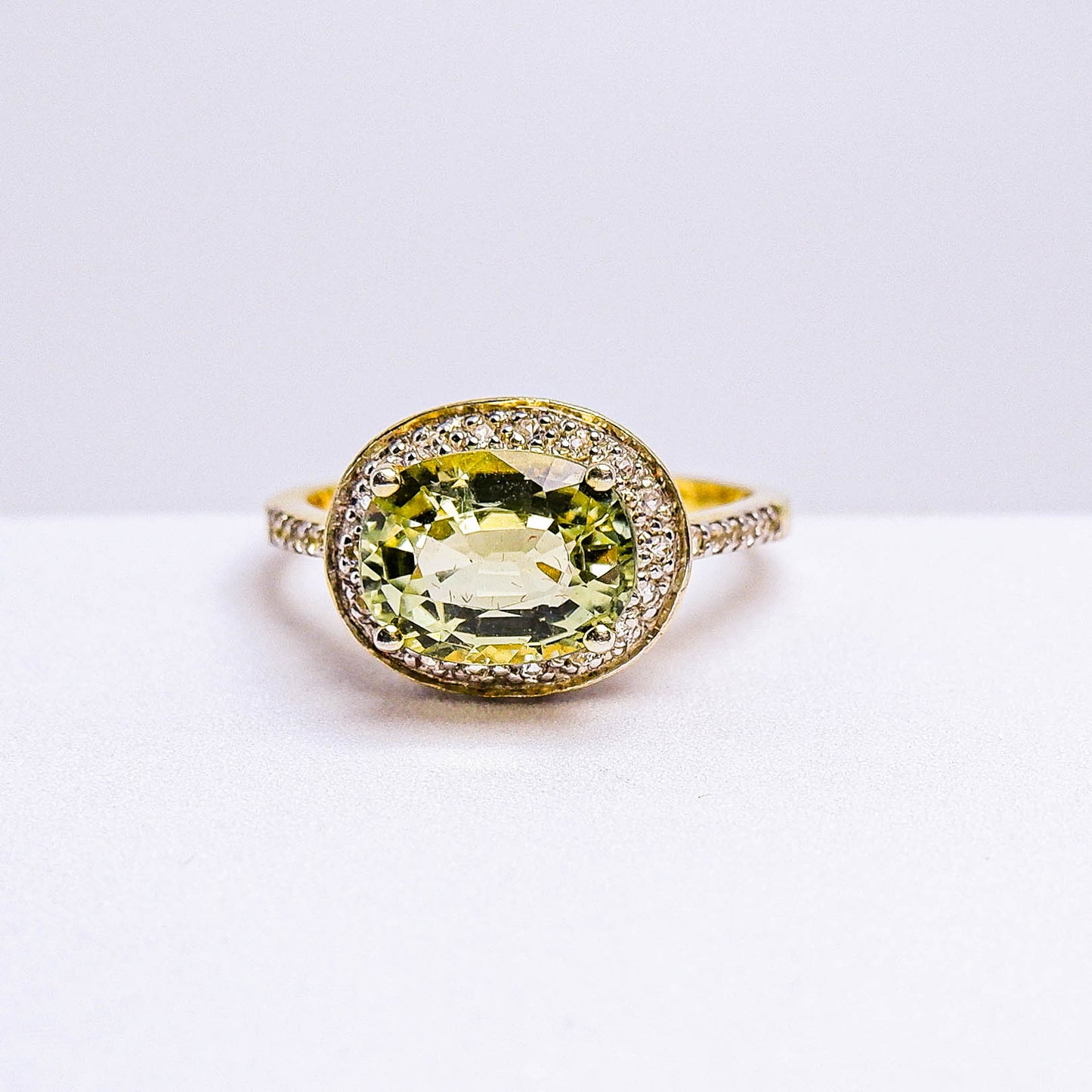 แหวนเงินแท้ 925 ฝังพลอย ทัวร์มาลีน (Tourmaline) + ไวท์โทพาส (whitetopaz)