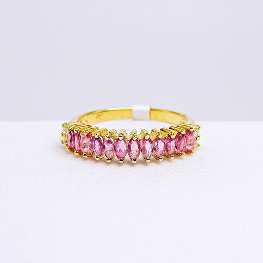 แหวนเงินแท้ 925 ฝังพลอย ทับทิมไทย (Siam Ruby) + เซอร์คอน (Zircon)