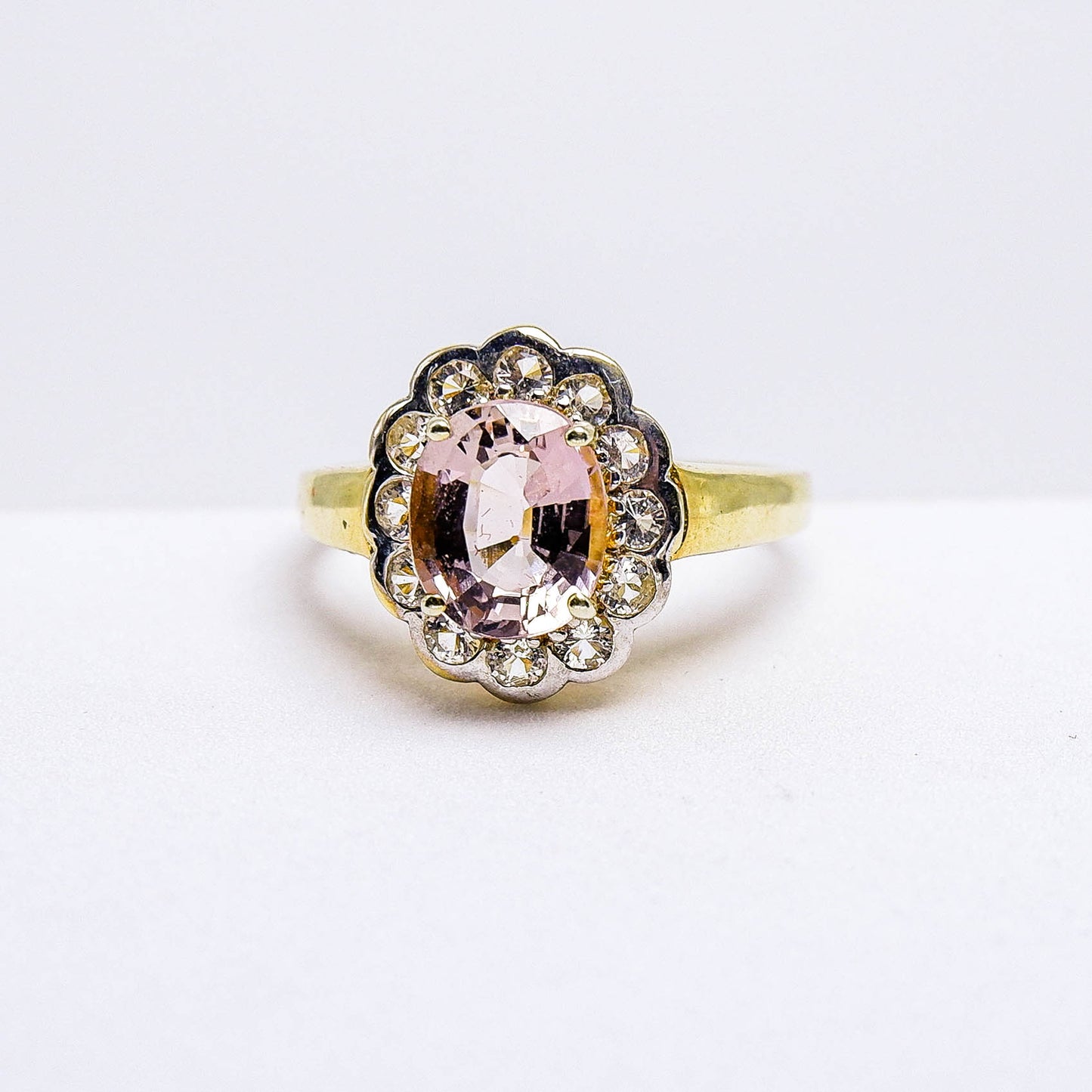 แหวนเงินแท้ 925 ฝังพลอย ทัวร์มาลีน (Tourmaline) + ไวท์โทพาส (whitetopaz)