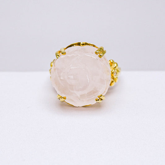 แหวนเงินแท้ 925 ฝังพลอย ควอตซ์ (Quartz) + เซอร์คอน (Zircon)