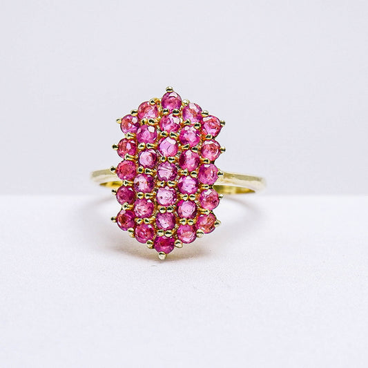 แหวนเงินแท้ 925 ฝังพลอย ทับทิมไทย (Siam Ruby)