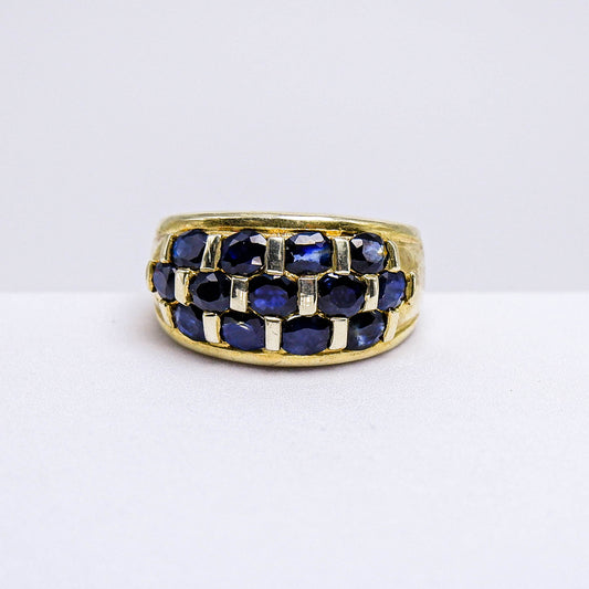 แหวนเงินแท้ 925 ฝังพลอย ไพลิน (Blue Sapphire)