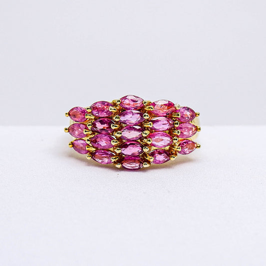 แหวนเงินแท้ 925 ฝังพลอย ทับทิมไทย (Siam Ruby)