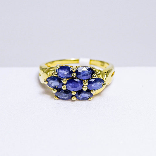 แหวนเงินแท้ 925 ฝังพลอย ไพลิน (Blue Sapphire)