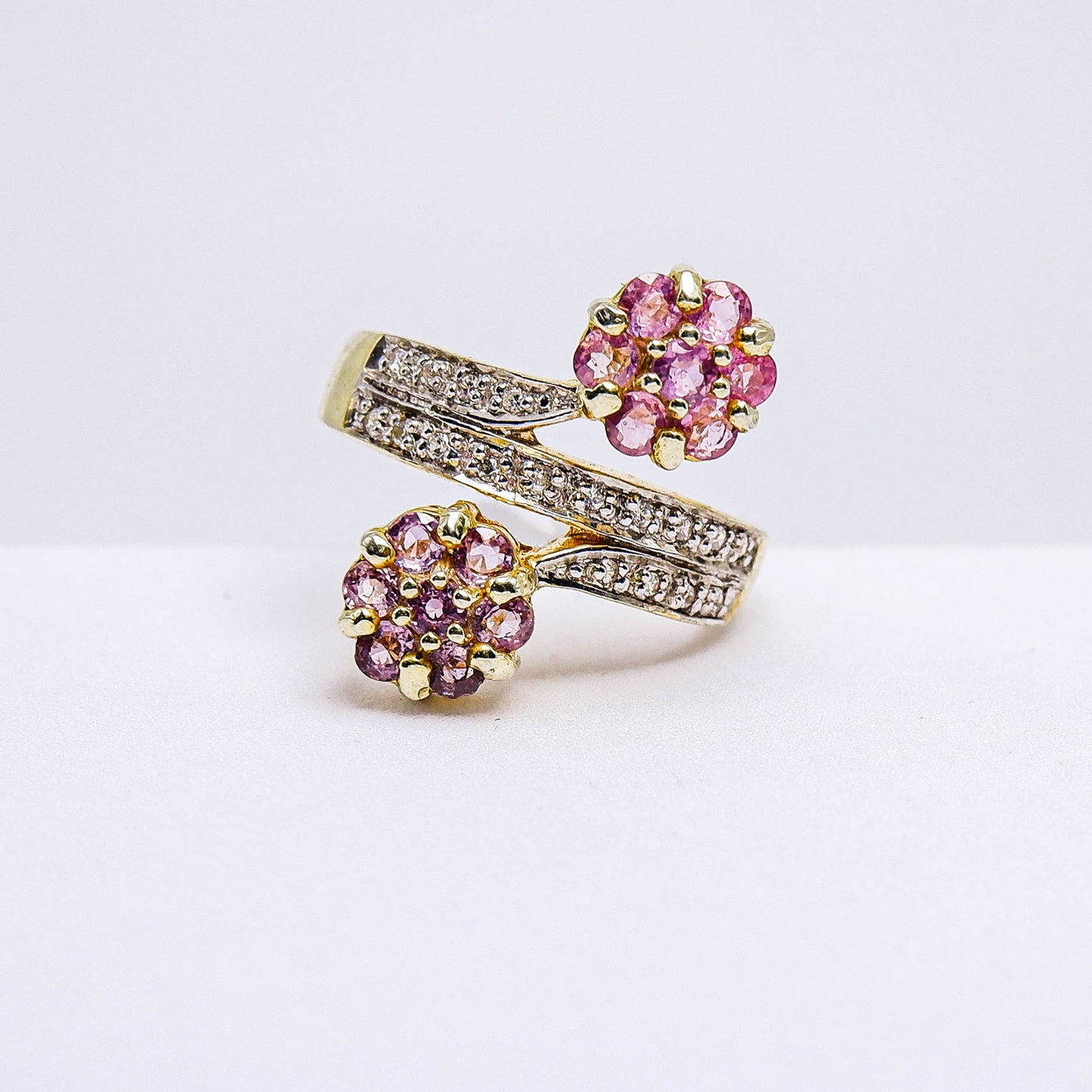 แหวนเงินแท้ 925 ฝังพลอย แซฟไฟร์ไทย (Thai Sapphire) + เซอร์คอน (Zircon)