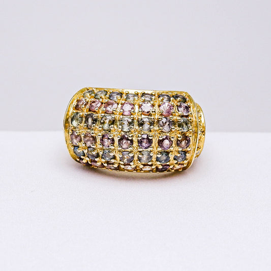 แหวนเงินแท้ 925 ฝังพลอย โรโดไลท์ (Rhodolite)