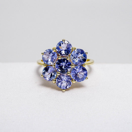 แหวนเงินแท้ 925 ฝังพลอย แทนซาไนท์ (Tanzanite)