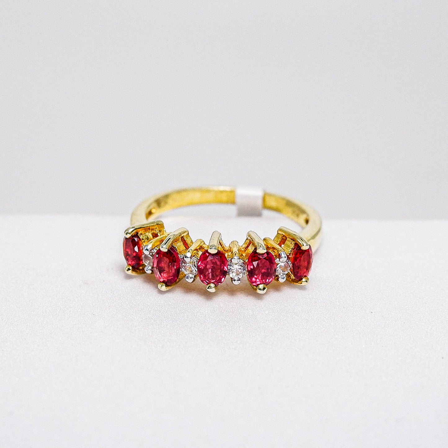 แหวนเงินแท้ 925 ฝังพลอย สปิเนล (Spinel) + เซอร์คอน (Zircon)