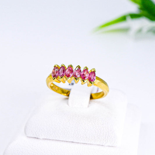 แหวนเงินแท้ 925 ฝังพลอย ทับทิมไทย (Siam Ruby)
