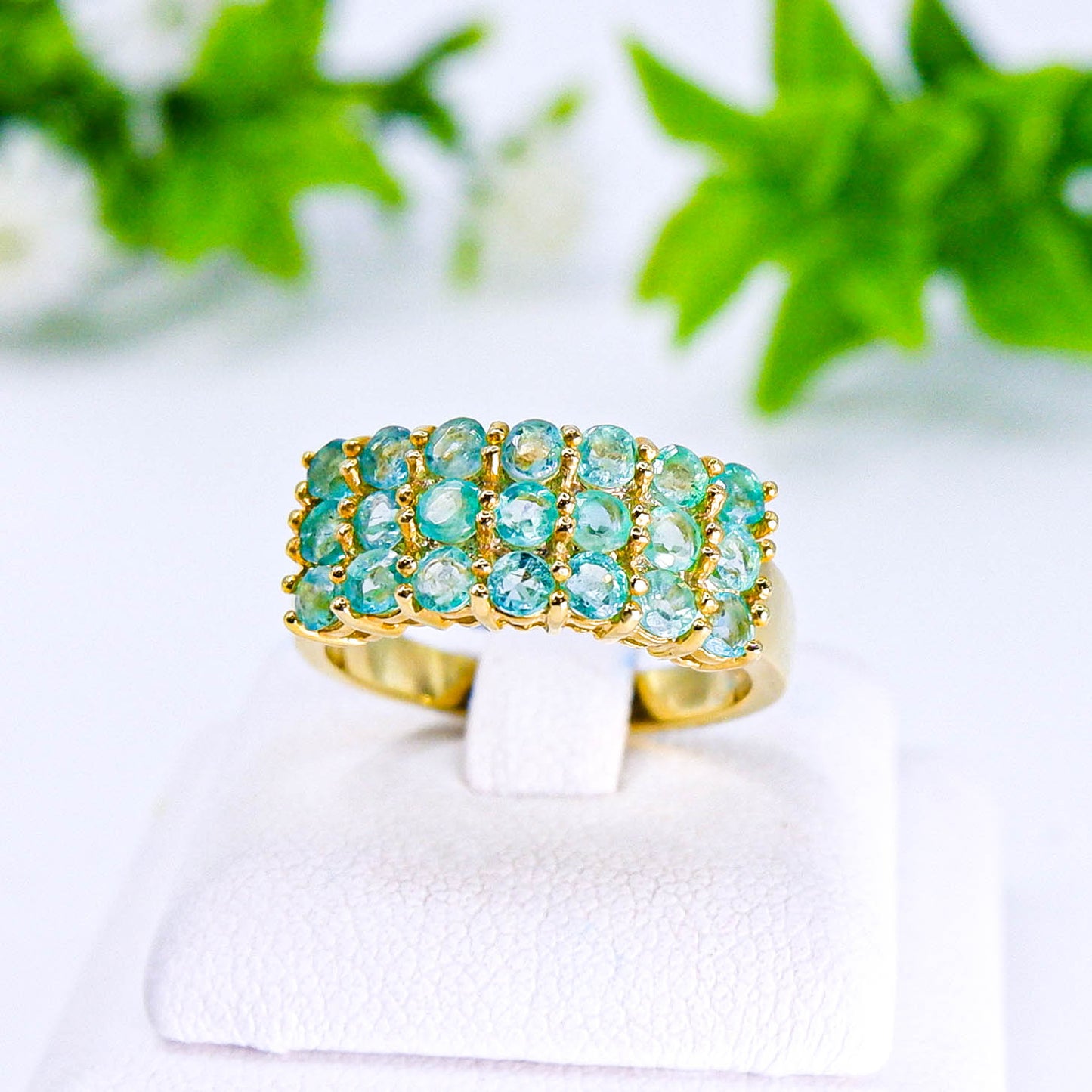 แหวนเงินแท้ 925 ฝังพลอย มรกต (Emerald cut)