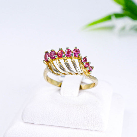แหวนเงินแท้ 925 ฝังพลอย ทับทิมไทย (Siam Ruby)