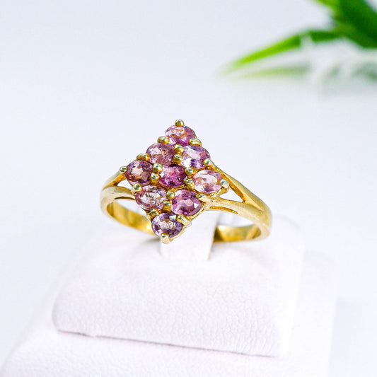 แหวนเงินแท้ 925 ฝังพลอย แฟนซีพลอยไทย (Thai Sapphire)
