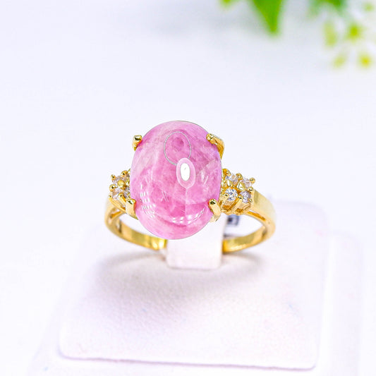 แหวนเงินแท้ 925 ฝังพลอย ทับทิม (Ruby) + เซอร์คอน (Zircon)