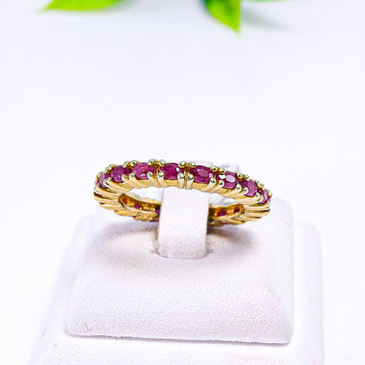 แหวนเงินแท้ 925 ฝังพลอย ทับทิม (Ruby)