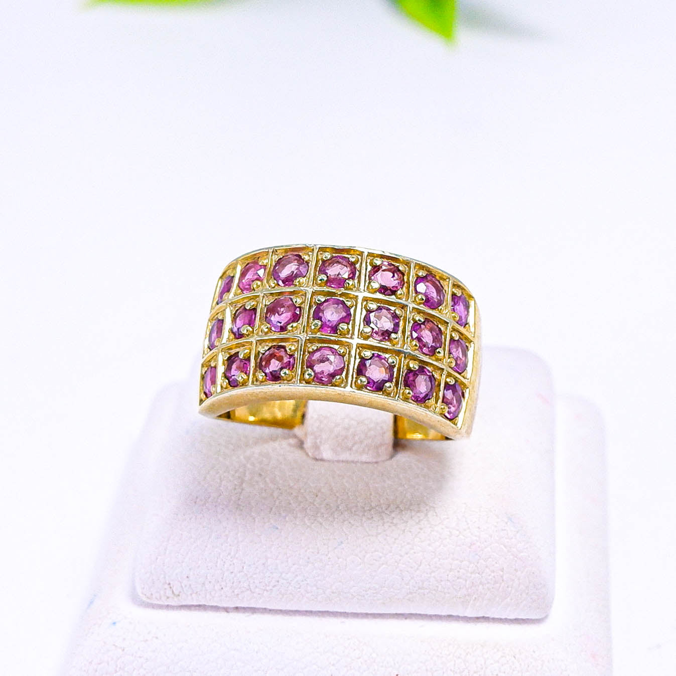 แหวนเงินแท้ 925 ฝังพลอย ทับทิมไทย (Siam Ruby)