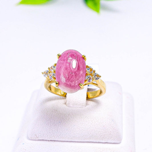 แหวนเงินแท้ 925 ฝังพลอย ทับทิม (Ruby) + เซอร์คอน (Zircon)
