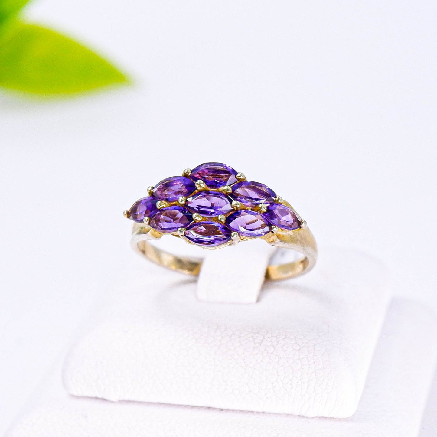 แหวนเงินแท้ 925 ฝังพลอย อเมทิส (Amethyst)