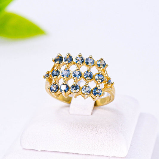 แหวนเงินแท้ 925 ฝังพลอย ไพลิน (Blue Sapphire)