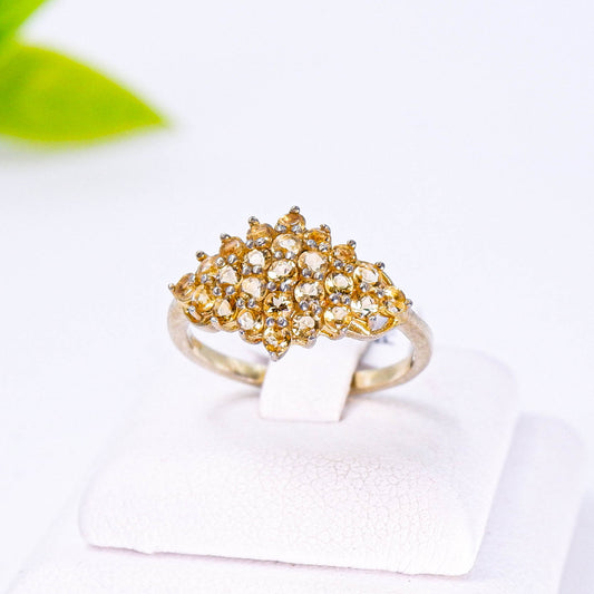 แหวนเงินแท้ 925 ฝังพลอย ซิทริน (Citrine)